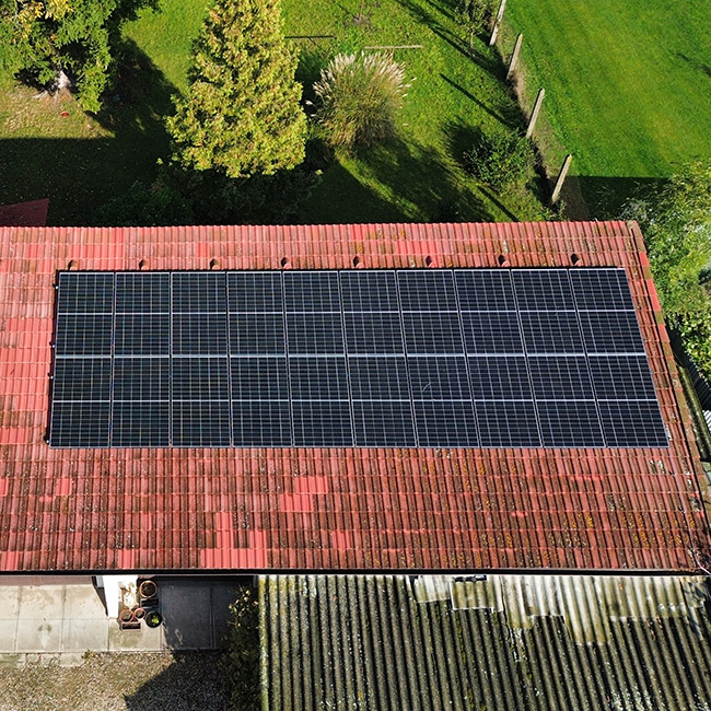 Elektromontáž solárních panelů Kolín - Ukázka práce